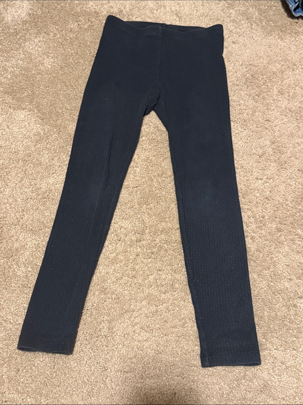 Tea Collection | Pointelle Girls Leggings "Jet Black" | Size 8